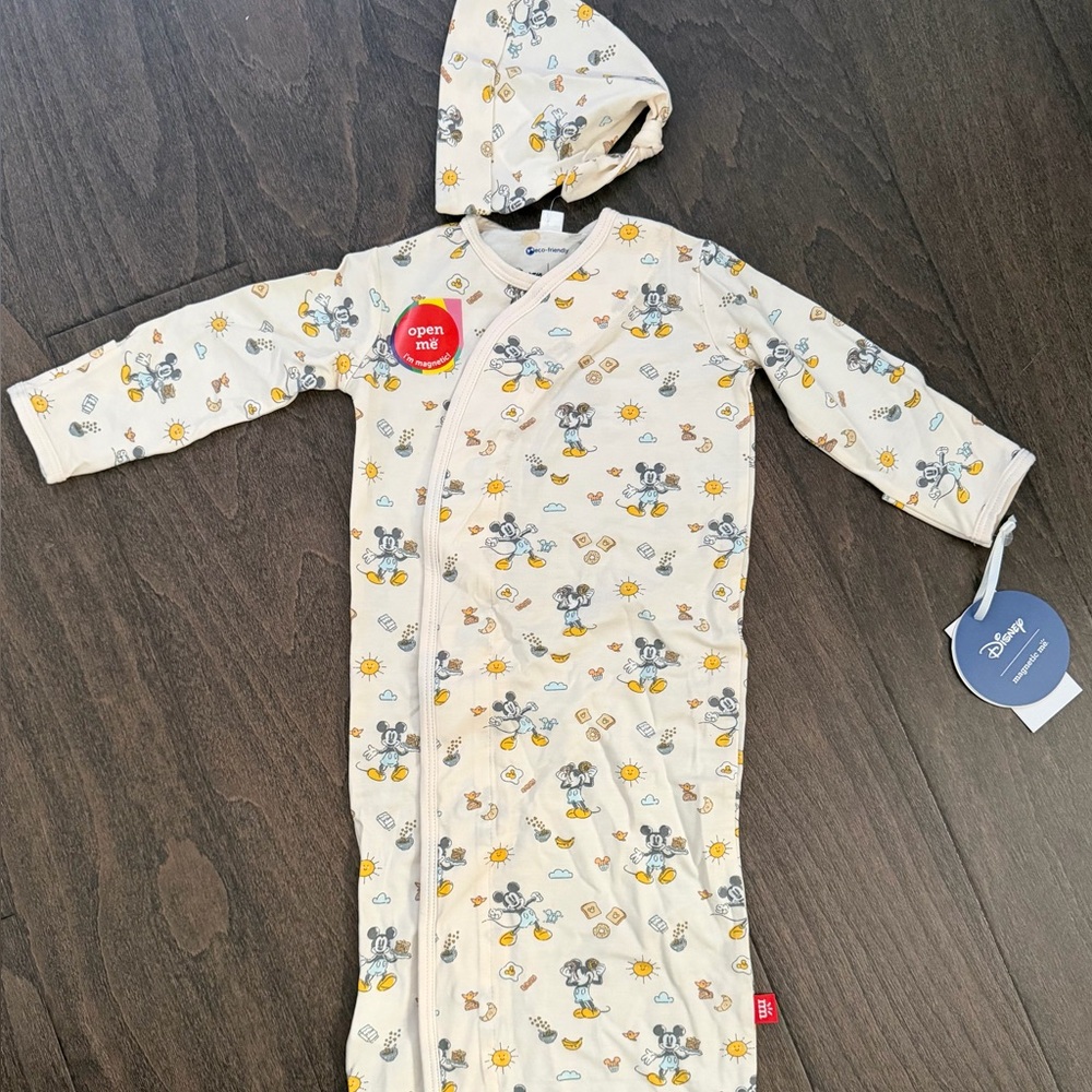 Disney MagneticMe Baby Gown with Mickey Mouse